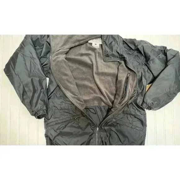Columbia Gray Parka Jacket Womens Large Fleece Vintage - Picture 3 of 3